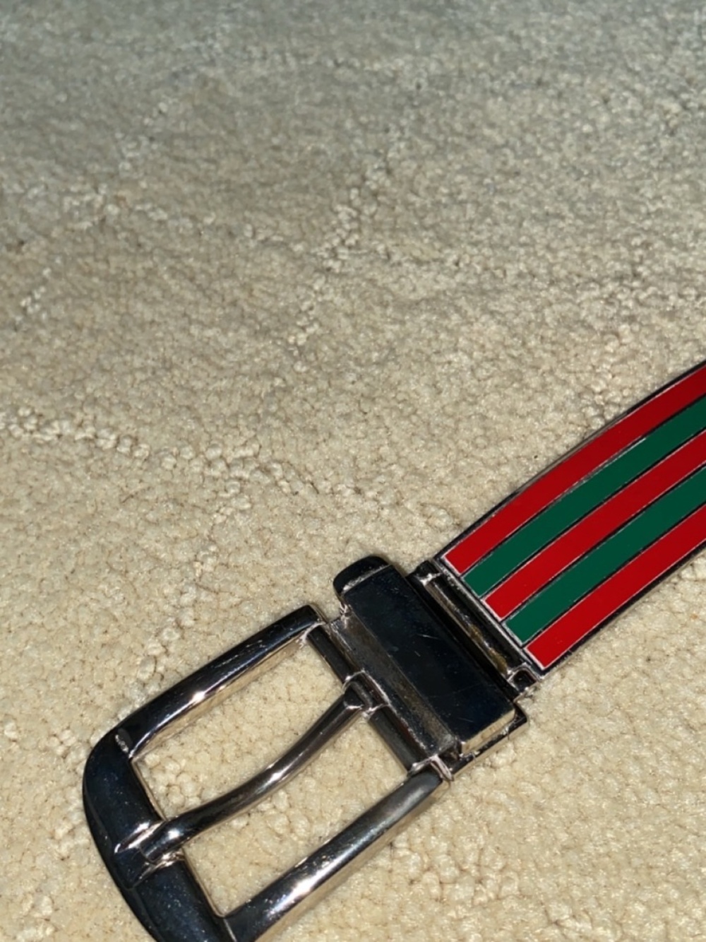 Rare Silver Gucci Belt with Red & Green Enamels - Picture 14 of 16